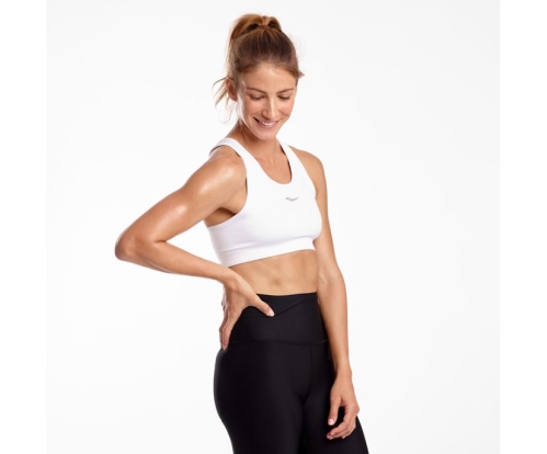 Tenis Saucony Skyrocket Bra Mujer Tops Ropa Blancas México MX-278-NS